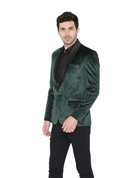 WINTAGE Men's Regular Fit Tuxedo Blazer - Image 2