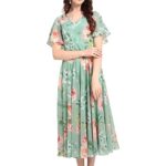 RARE Women's Synthetic a-line Knee-Long Dress