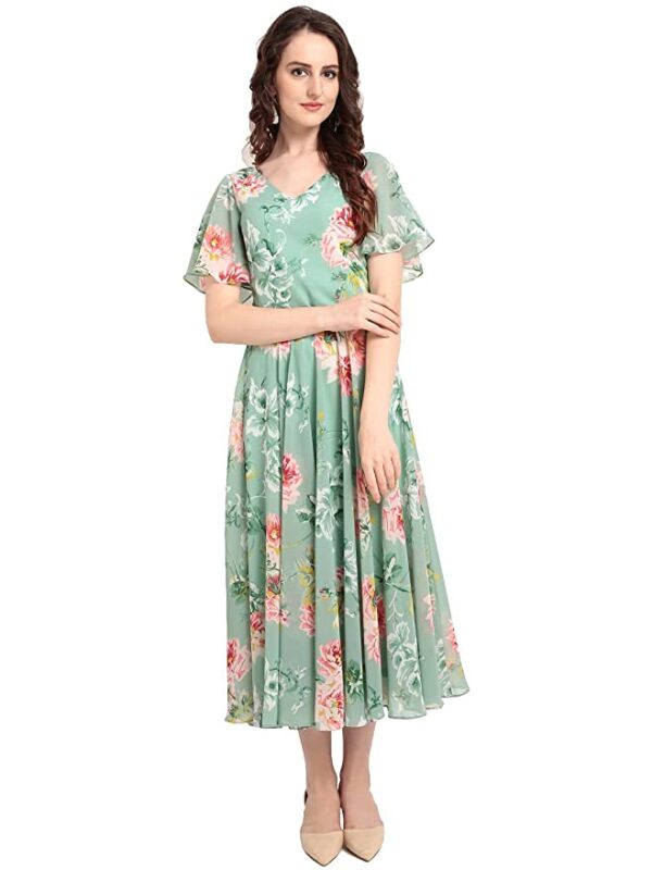 RARE Women's Synthetic a-line Knee-Long Dress