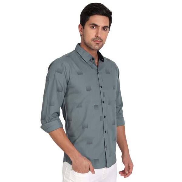 IndoPrimo Men's Regular Fit Cotton Casual Shirt for Men Full Sleeves - Image 2
