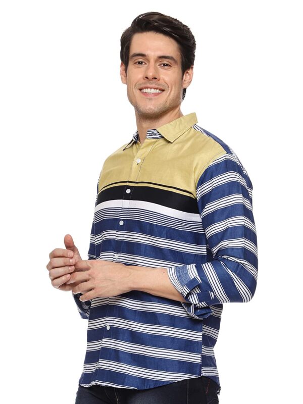 IndoPrimo Men's Regular Fit Cotton Casual Shirt - Image 3