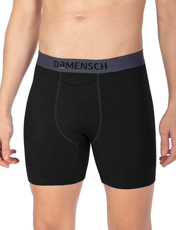 DAMENSCH Men Spandex & Cotton Briefs (Pack of 1) (Dam-BB-OB-M_D.Klintt Black_M)