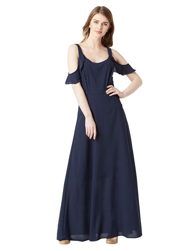Miss Chase Women's Georgette Cut-Out Dress