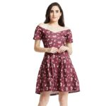 COVER STORY Women's Synthetic Skater Midi Dress