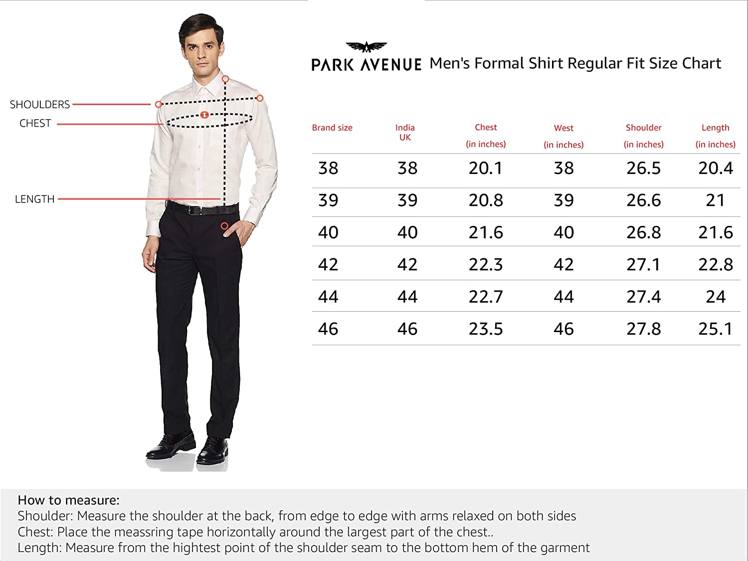 Park Avenue Men's Regular Fit Formal Shirt - Image 3