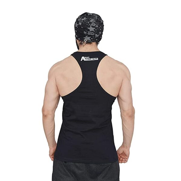 Anax Aesthetics X Dragon Ball Z 100% Cotton Grafiko Super Saiyan Sleeveless Gym Stringer Vest for Men - Image 2