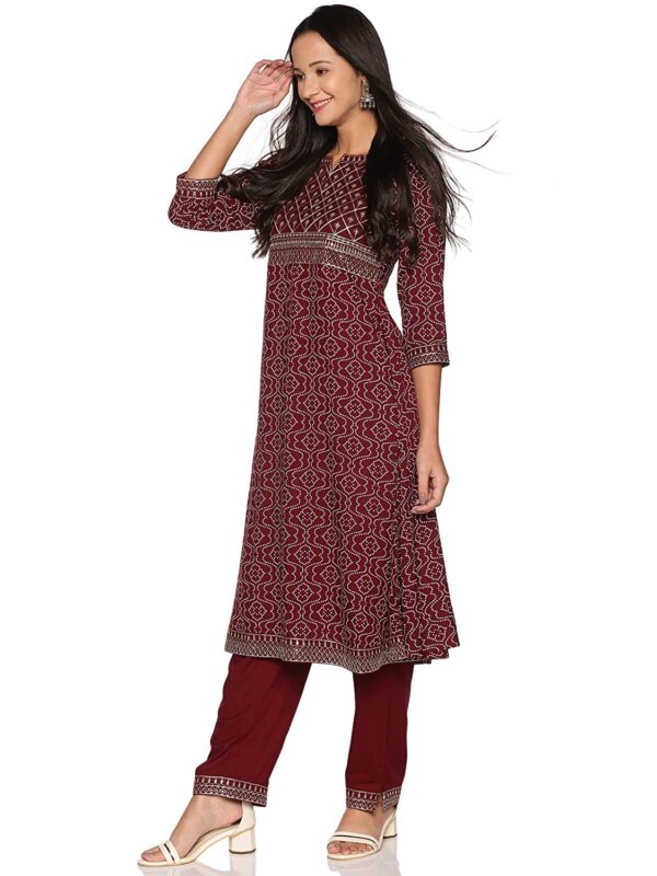 RAJMANDIRFABRICS Women's Rayon Kurta Pant with Dupatta Set - Image 3
